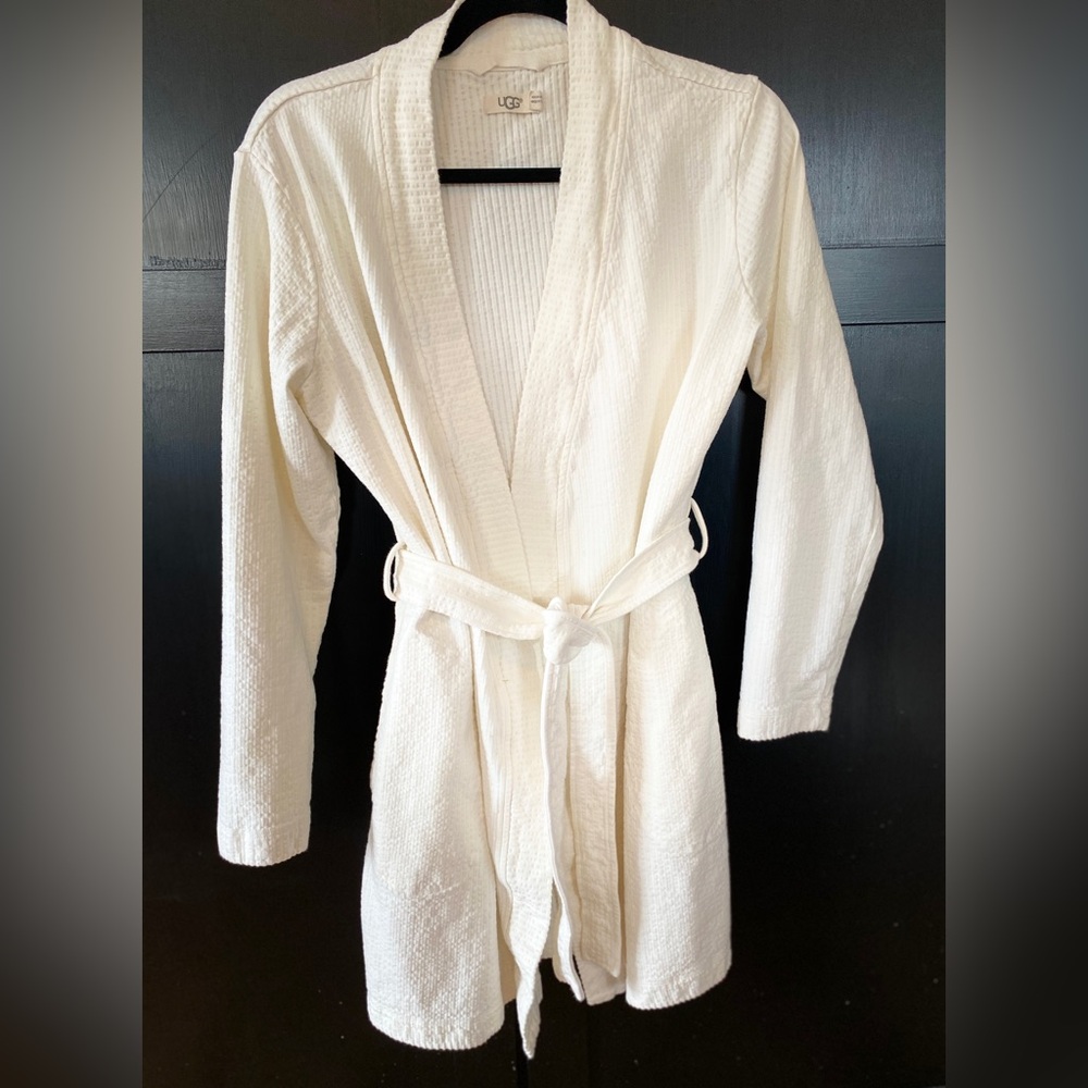 Ugg robe in cream…perfect weight for any season!